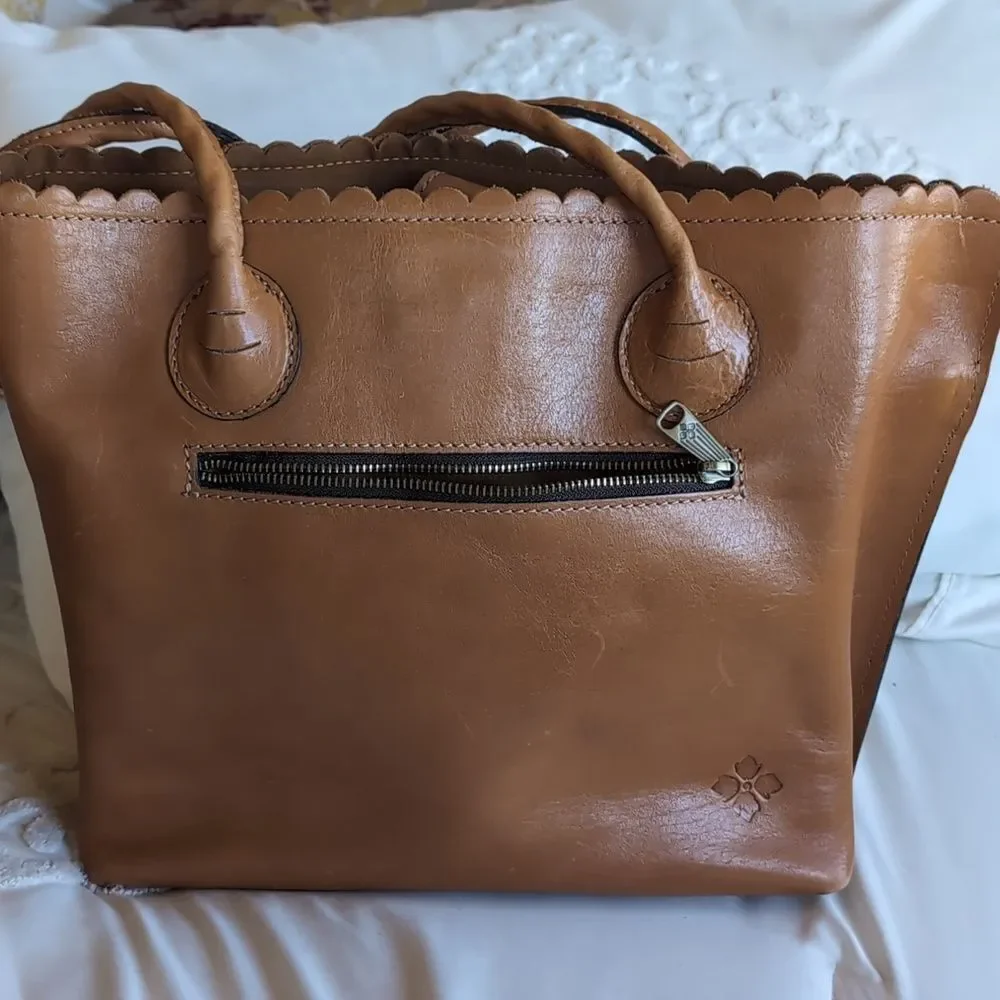 Patricia Nash Adeline 10th Edition  Hand Cutout Tooled Leather Tote Bag 🤎